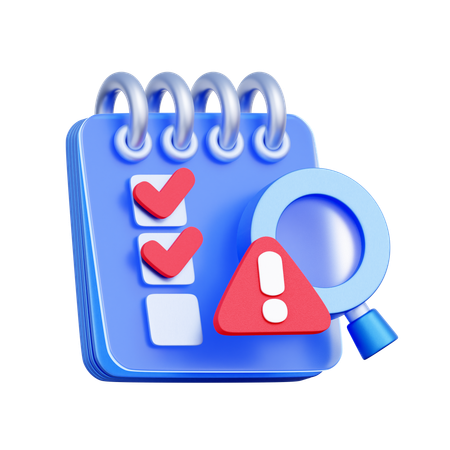 Risk Audit Checklist  3D Icon
