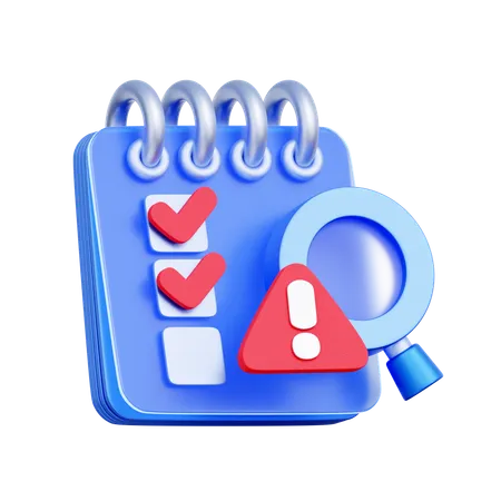 Risk Audit Checklist  3D Icon