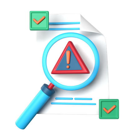 Risk Evaluation  3D Icon