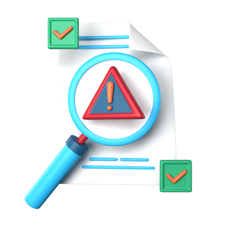 Risk Evaluation 3D Icon