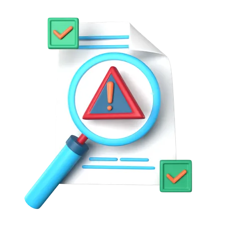 Risk Evaluation  3D Icon