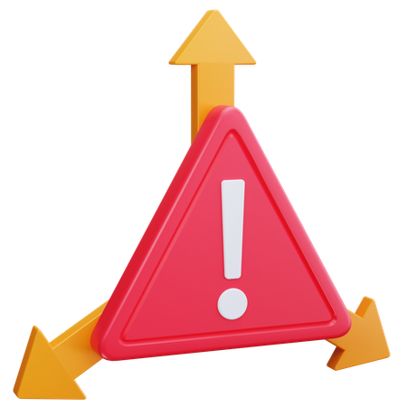 Risk Growth  3D Icon