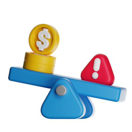 위험 투자  3D Icon