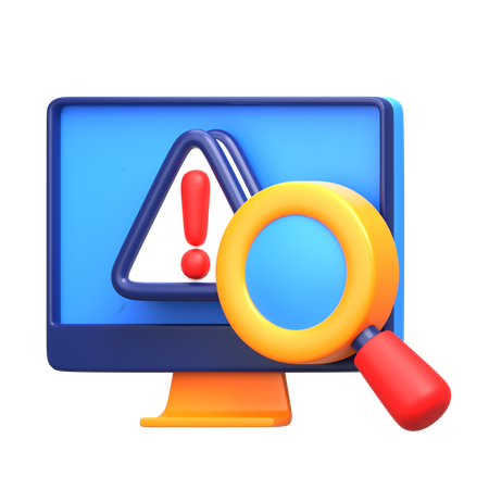 Risk Monitoring  3D Icon