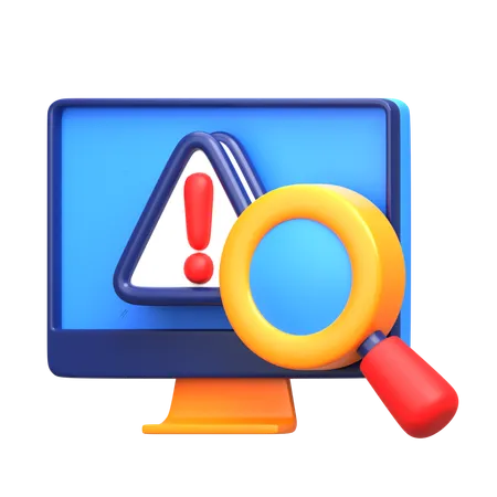 Risk Monitoring  3D Icon