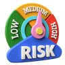 3d risk rating illustration