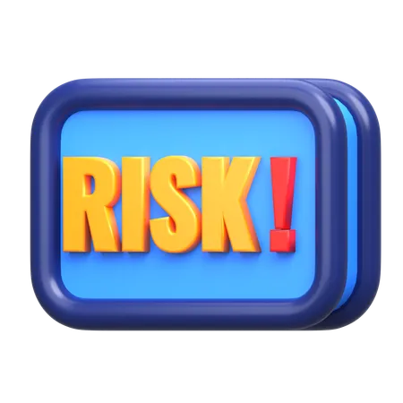 Risk Warning  3D Icon