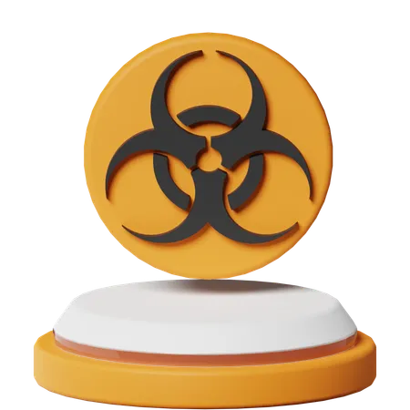 Danger biologique  3D Icon