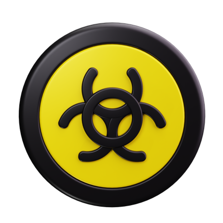 Danger biologique  3D Icon