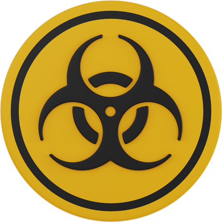 Danger biologique  3D Icon