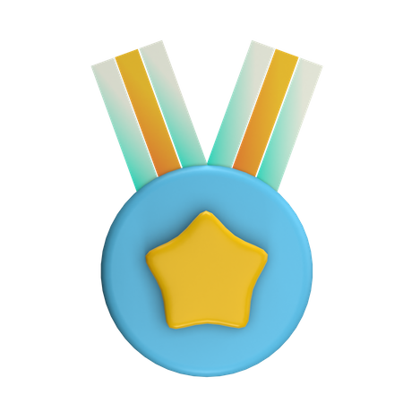 Rissing Star Badge  3D Icon