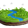 river emoji 3d