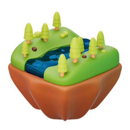 River  3D Icon