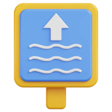 River Sign  3D Icon