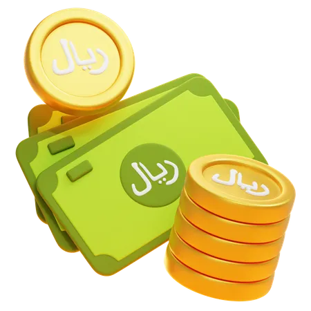 RIYAL MONEY  3D Icon