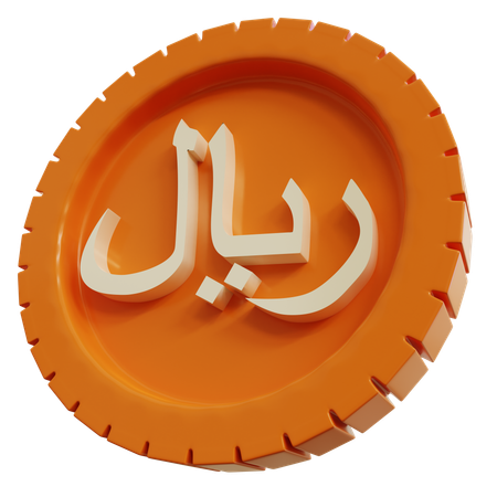 Riyal-Münzen  3D Icon