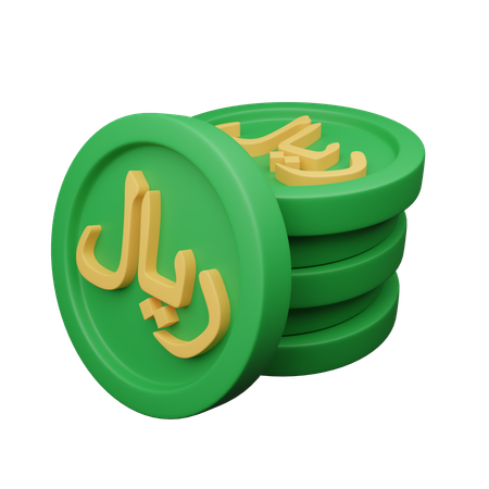 Riyal saoudien  3D Icon
