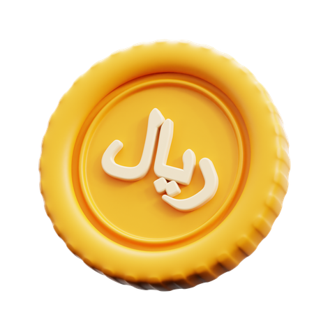 Riyal Saudi Arabia  3D Icon