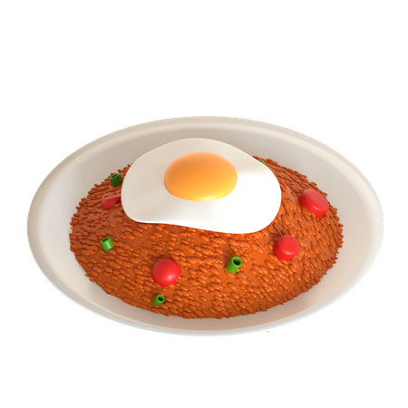 Riz sauté  3D Icon