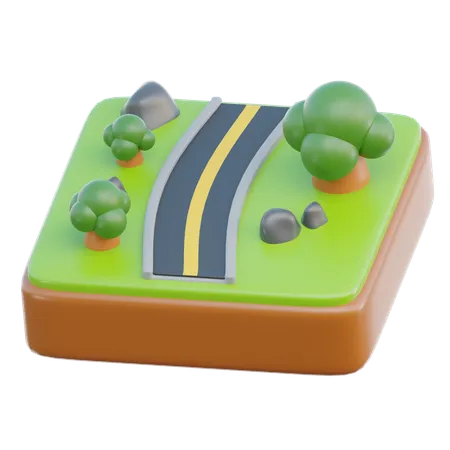 Road 3 D Icon Which Can Be Used For Various Purposes Such As Websites Mobile Apps Presentation And Others 3D Icon