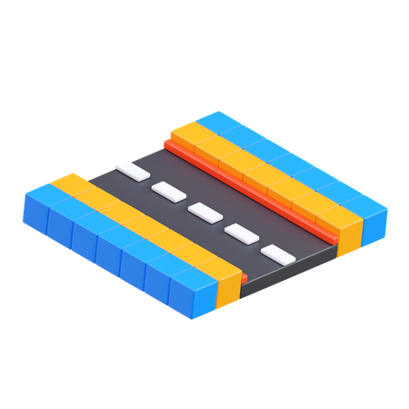 Road  3D Icon