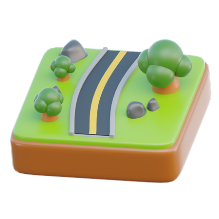 Road  3D Icon