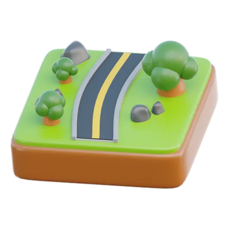 Road  3D Icon