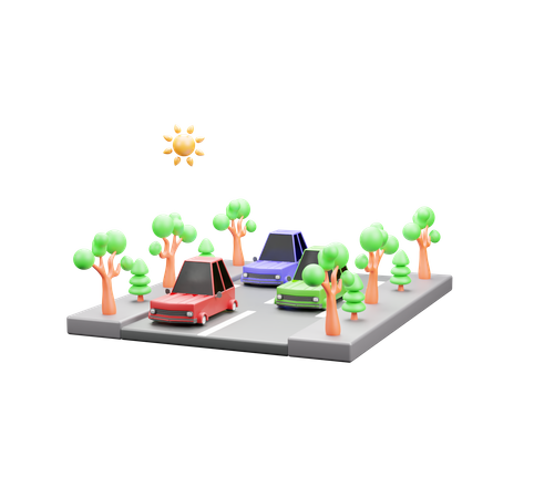 Road  3D Icon