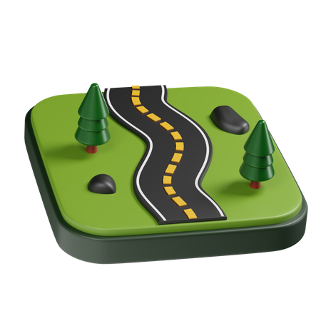 Road 3D Illustration