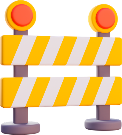 Road Barier  3D Icon