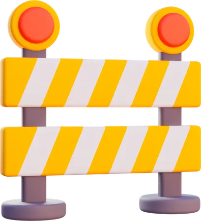 Road Barier  3D Icon
