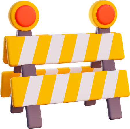 Road Barier  3D Icon