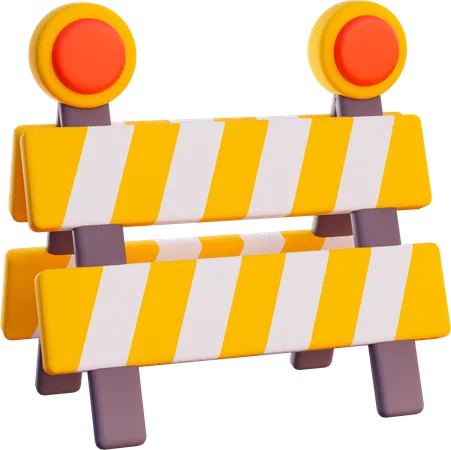 Road Barier  3D Icon