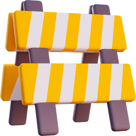 Road Barier  3D Icon