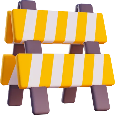 Road Barier  3D Icon