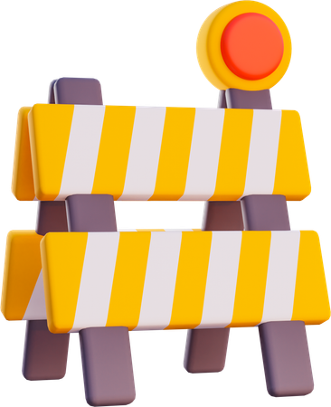 Road Barier  3D Icon