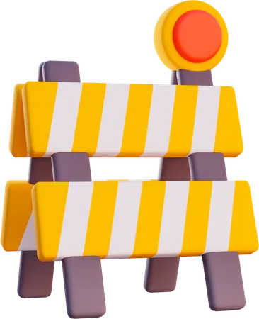 Road Barier  3D Icon