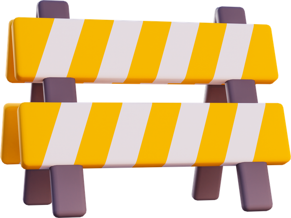 Road Barier  3D Icon