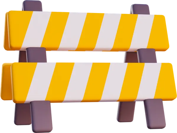 Road Barier  3D Icon