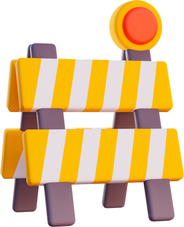 Road Barier  3D Icon