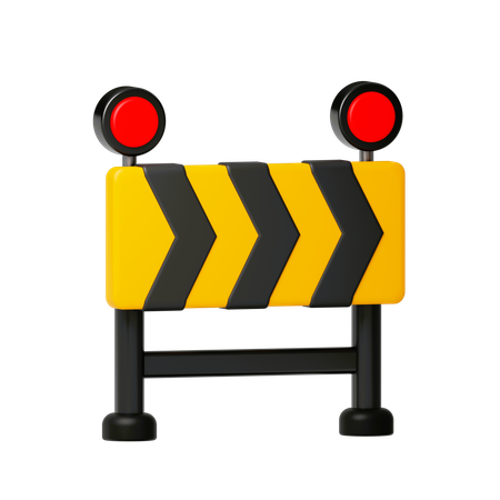 Road barrier  3D Icon