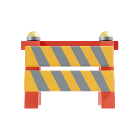Road Barrier  3D Icon