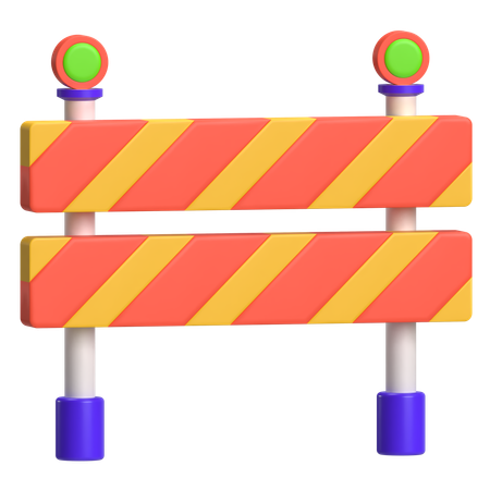 道路障壁  3D Icon