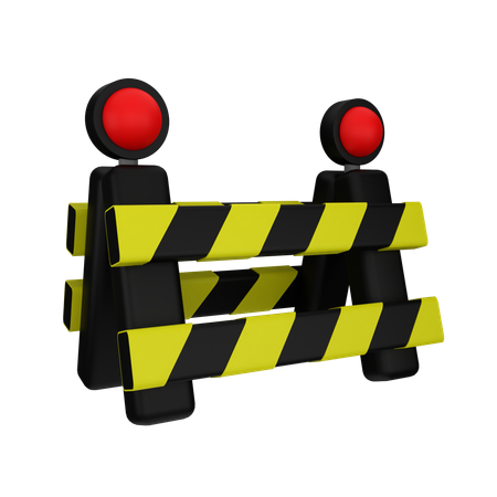 Road barrier  3D Icon