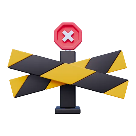 Road Barrier  3D Icon