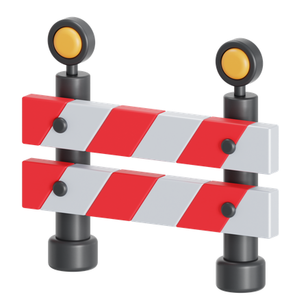 Road barrier  3D Icon