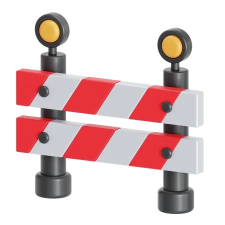 Road barrier  3D Icon