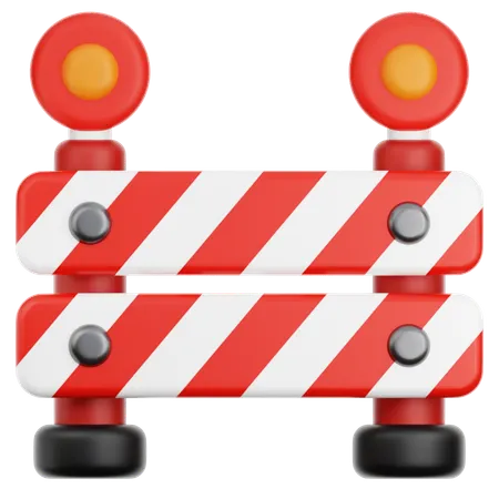 Road Barrier  3D Icon