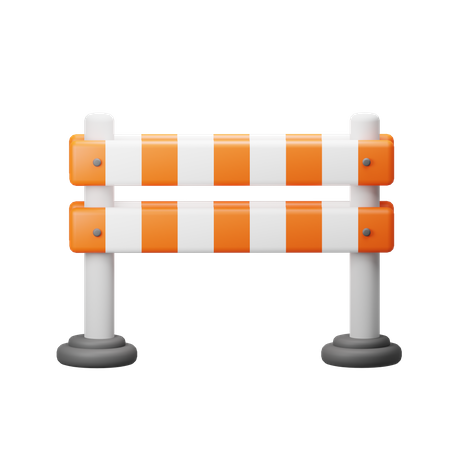 Road Barrier  3D Icon