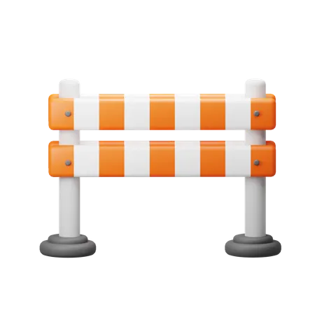 Road Barrier  3D Icon